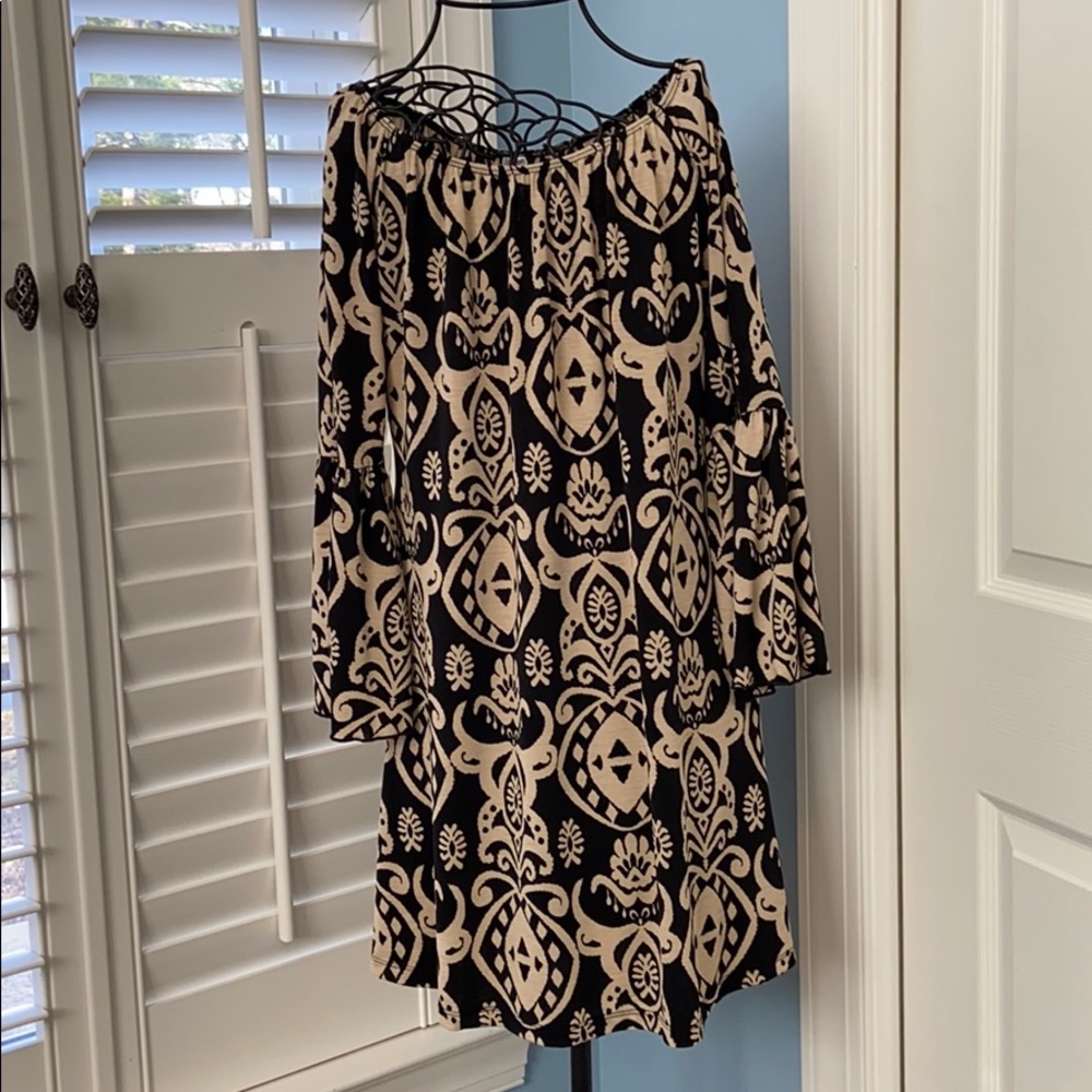 2 Be Together Dress Tunic Black and Cream
